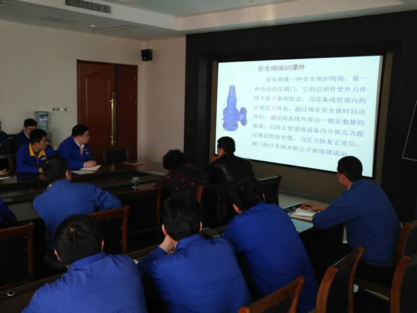 在魯泰紡織集團(tuán)舉行安全閥知識(shí)學(xué)習(xí)班